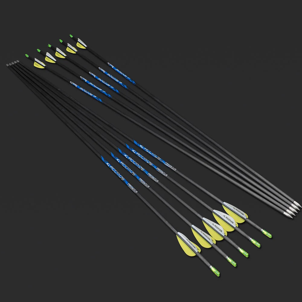 ID Pure Carbon Arrow Spine 300 350 400 500 600 700 800 900 1000
