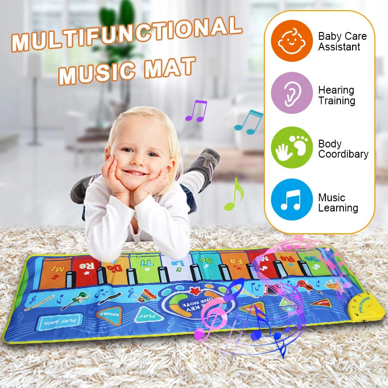 130 Music Playing Mat Instruments Voices Singing Play Game Carpet
