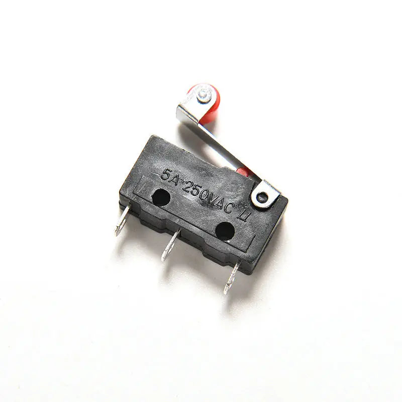 10pcs KW12-3 Roller Lever Micro Limit Switch PCB NO/NC 5A