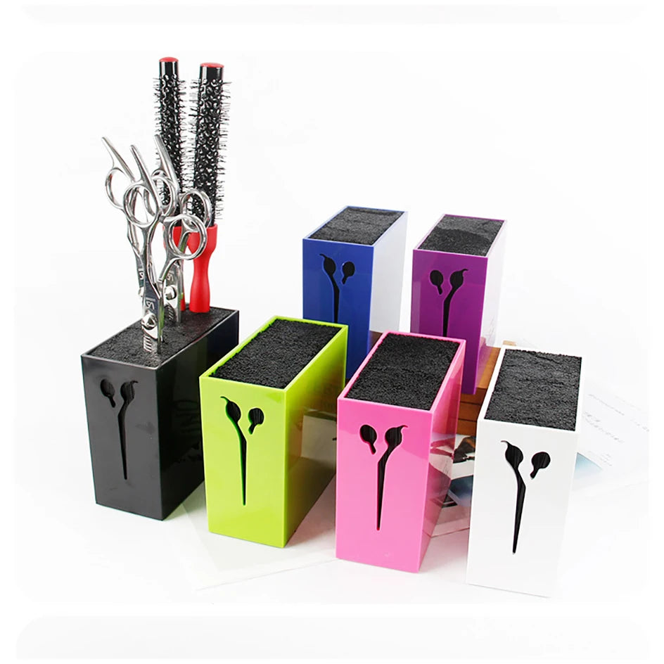 Barber Scissors Holder Storage Box Barber Hairpin Combs Holder Large Capacity Storage Case Barbershop Desktop Organizer Supplies Peaceful Pleasures Health and Wellness