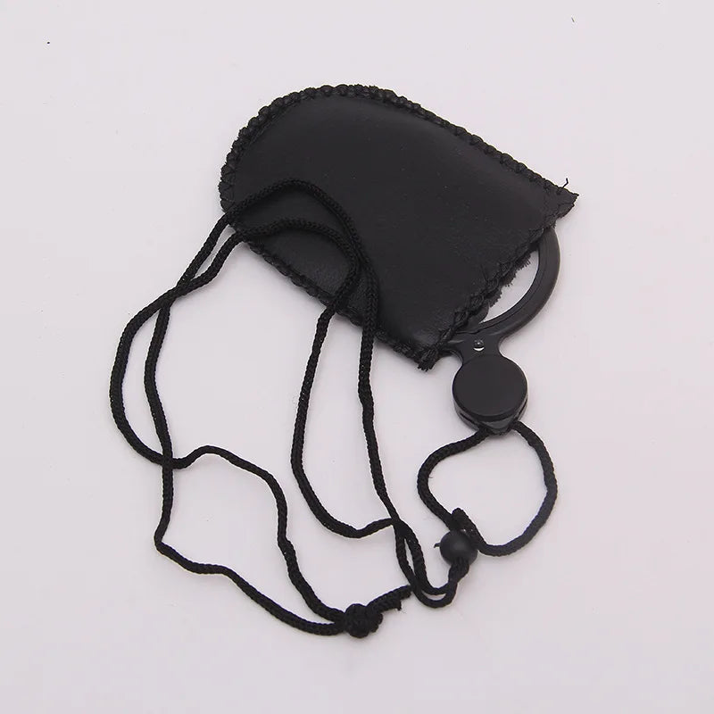 Handheld Portable magnifier with LED Light Hanging Type Reading Magnifying Glass with Rope 4X 10X loupe Double Lens lupa Peaceful Pleasures Health and Wellness