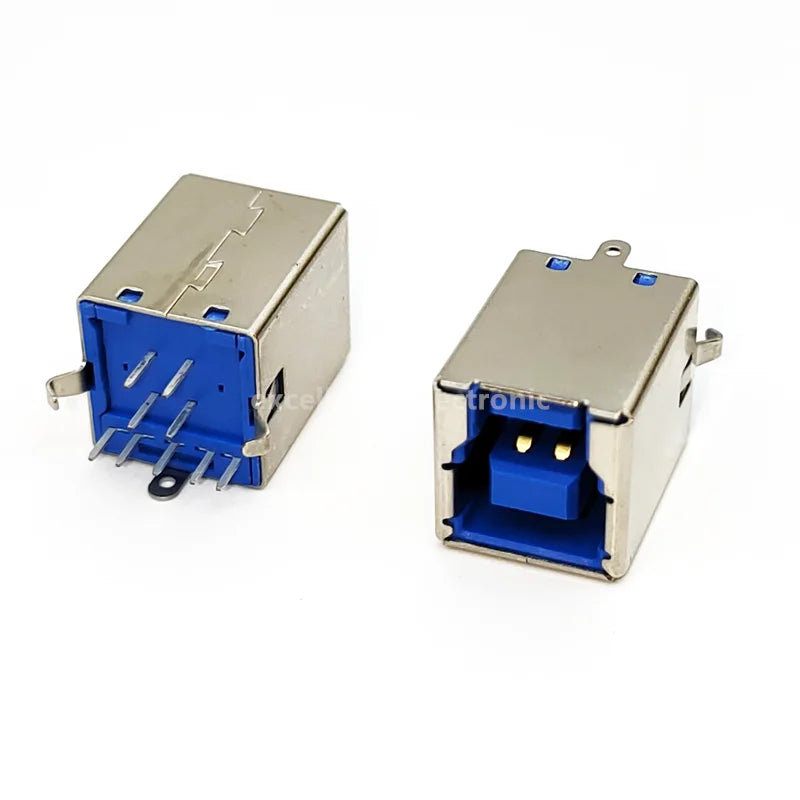 10pcs USB 2.0/3.0 Type B Female Plug Jack USB-B Right Angle AF Socket Printer Interface Soldering PCB Connector Peaceful Pleasures Health and Wellness