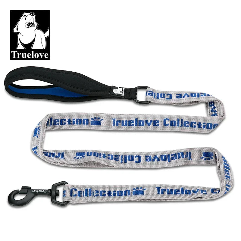 Truelove Pet Leash Nylon Explosion-proof Reflective for Cat and Dog Small Medium Large Travel Cross Walking Training TLL3071 Peaceful Pleasures Health and Wellness Gray-Royal blue M China Mainland