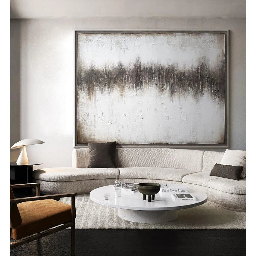 Abstract Decorative Hanging Poster Pure Handmade Canvas Oil Painting Interior Art Mural For Living Room Bedroom Hotel Sofa Wall Peaceful Pleasures Health and Wellness