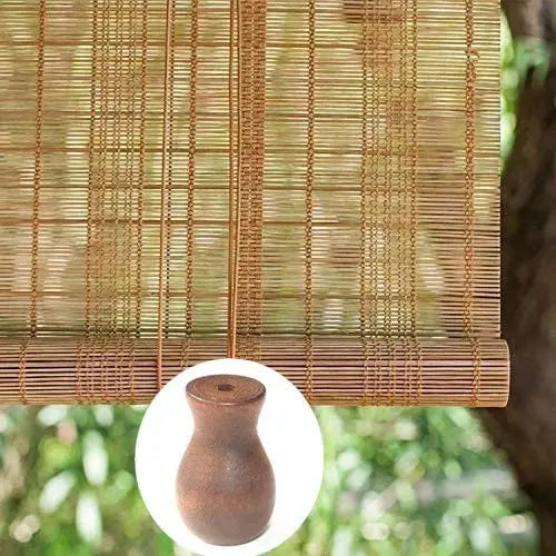 12pcs Brown Wood Tassel for Window Blinds White Cord Knobs Wooden Hanging Ball Pulls for Curtain Craft Peaceful Pleasures Health and Wellness