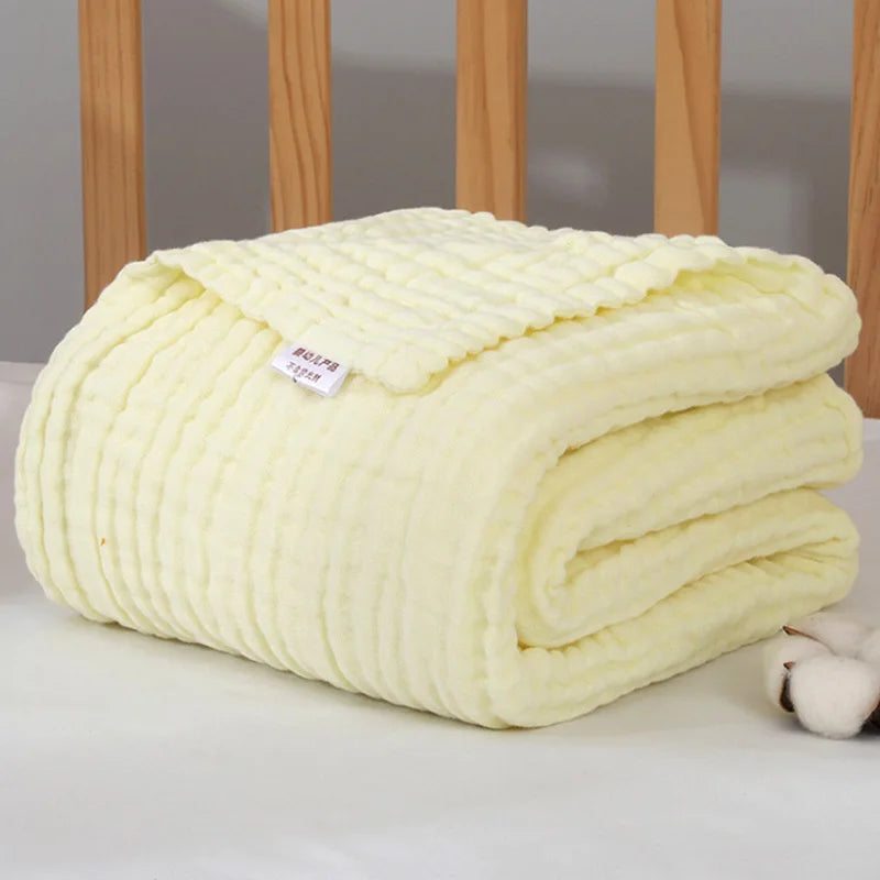 Baby Muslin Swaddle Blanket | 6-Layer Cotton 105x105cm