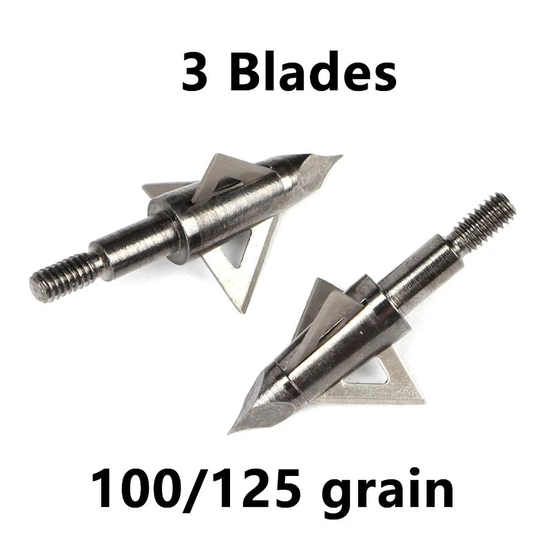 Archery Broadhead 100 125grain Arrowhead Sharp 2 3 Blades Arrow Tip