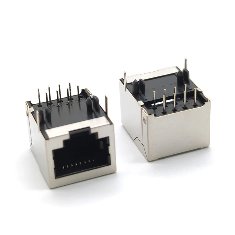 10 pcs RJ45 8P8C 18*13mm Modular Network PCB Jack 8P LAN Adapter Connector Peaceful Pleasures Health and Wellness Default Title