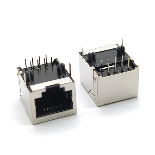 10 pcs RJ45 8P8C 18*13mm Modular Network PCB Jack 8P LAN Adapter Connector Peaceful Pleasures Health and Wellness Default Title