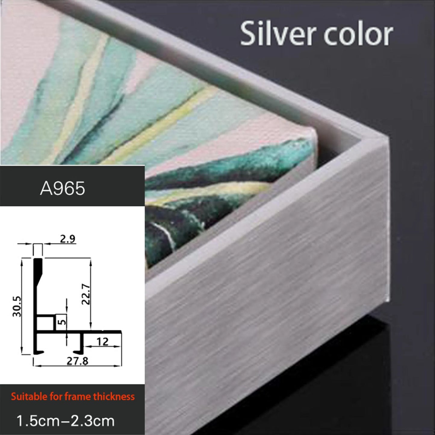 Canvas Floating Frame DIY Set Metal Gold Large Floating Frame Wall Painting Oil Painting Artwork Home Decoration Peaceful Pleasures Health and Wellness