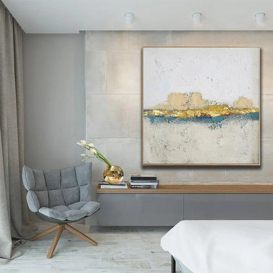 Abstract Poster Frameless 100%Handmade Canvas Oil Painting Acrylic Color Modern Popular Home Hotel Interior Wall Art Decoration Peaceful Pleasures Health and Wellness