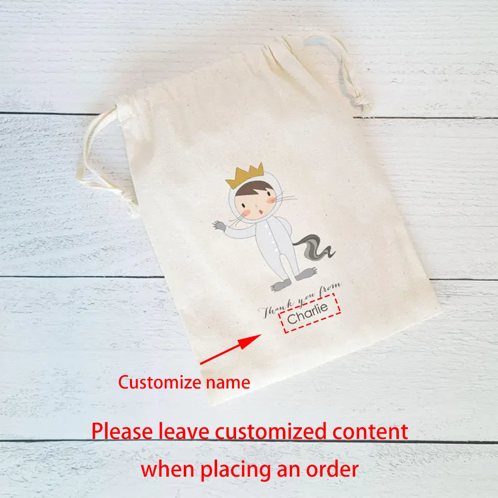 Custom Wild Monster Favor Bags | Wild Rumpus Birthday Party