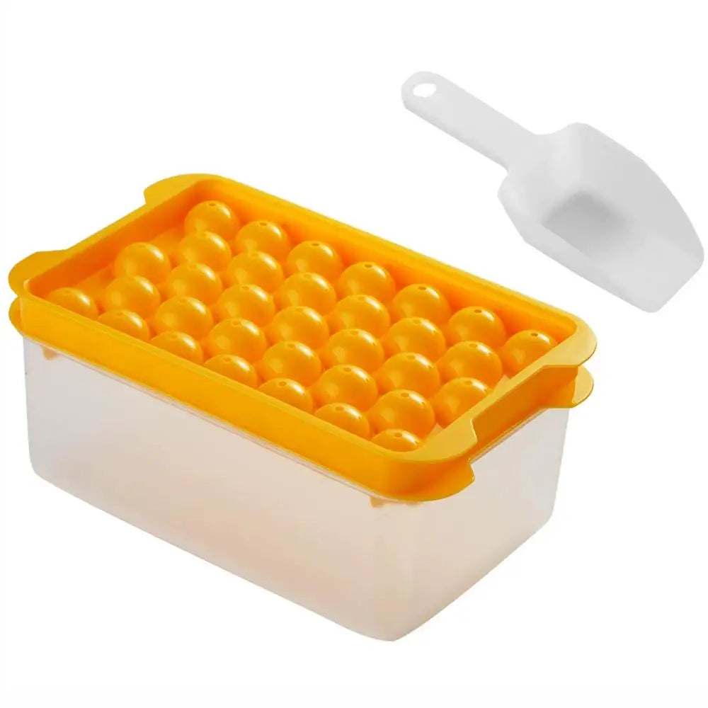 3PC/Set Food-Grade Plastic Ice Cube Mold Kit Home Use Ice Maker Storage Box for Creating Ice Blocks Kitchen Essential Peaceful Pleasures Health and Wellness A