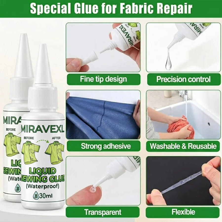 Waterproof Fabric Glue – Strong Adhesive for Clothes & Canvas