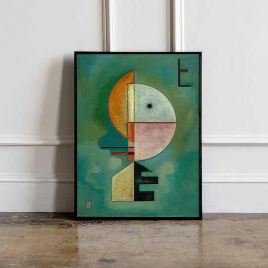 Modern Bauhaus Canvas Wall Art Print | Living Room Decor Canvas Wall Art Peaceful Pleasures Health and Wellness G5391 30x40cm Wood Framed