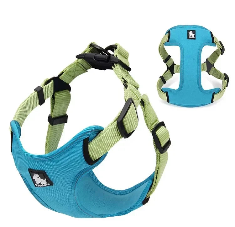 Truelove Padded Reflective Dog harness Vest Pet Step in Harness Adjustable No Pulling Pet Harnesses for Small Medium Dog TLH5951 Peaceful Pleasures Health and Wellness blue L China Mainland