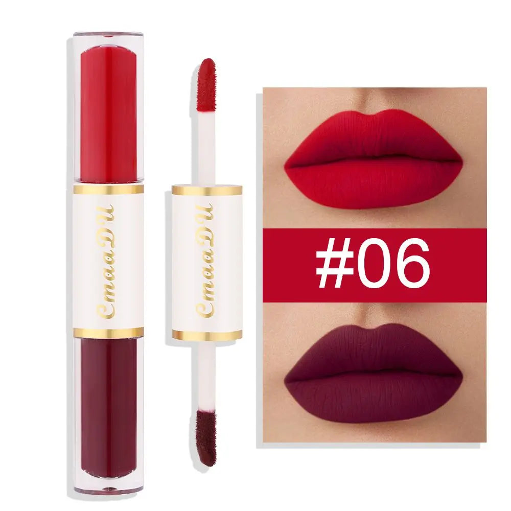 Dual-Head Lip Gloss Stick, Long-Lasting & Easy-To-Apply, Multiple Colors Available, Perfect for Various Makeup Looks Peaceful Pleasures Health and Wellness 06