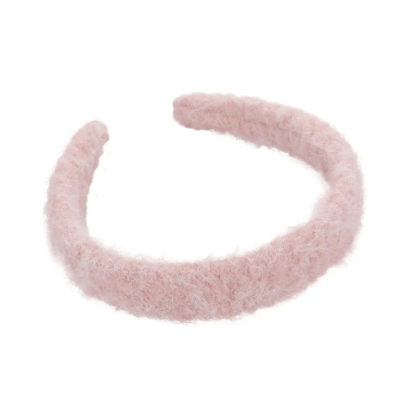 Autumn Winter Imitation Mink Fur Headband for Women Thickened Wide Band Hair Hoop Solid Color Warm Headwear New Hair Accessory Peaceful Pleasures Health and Wellness