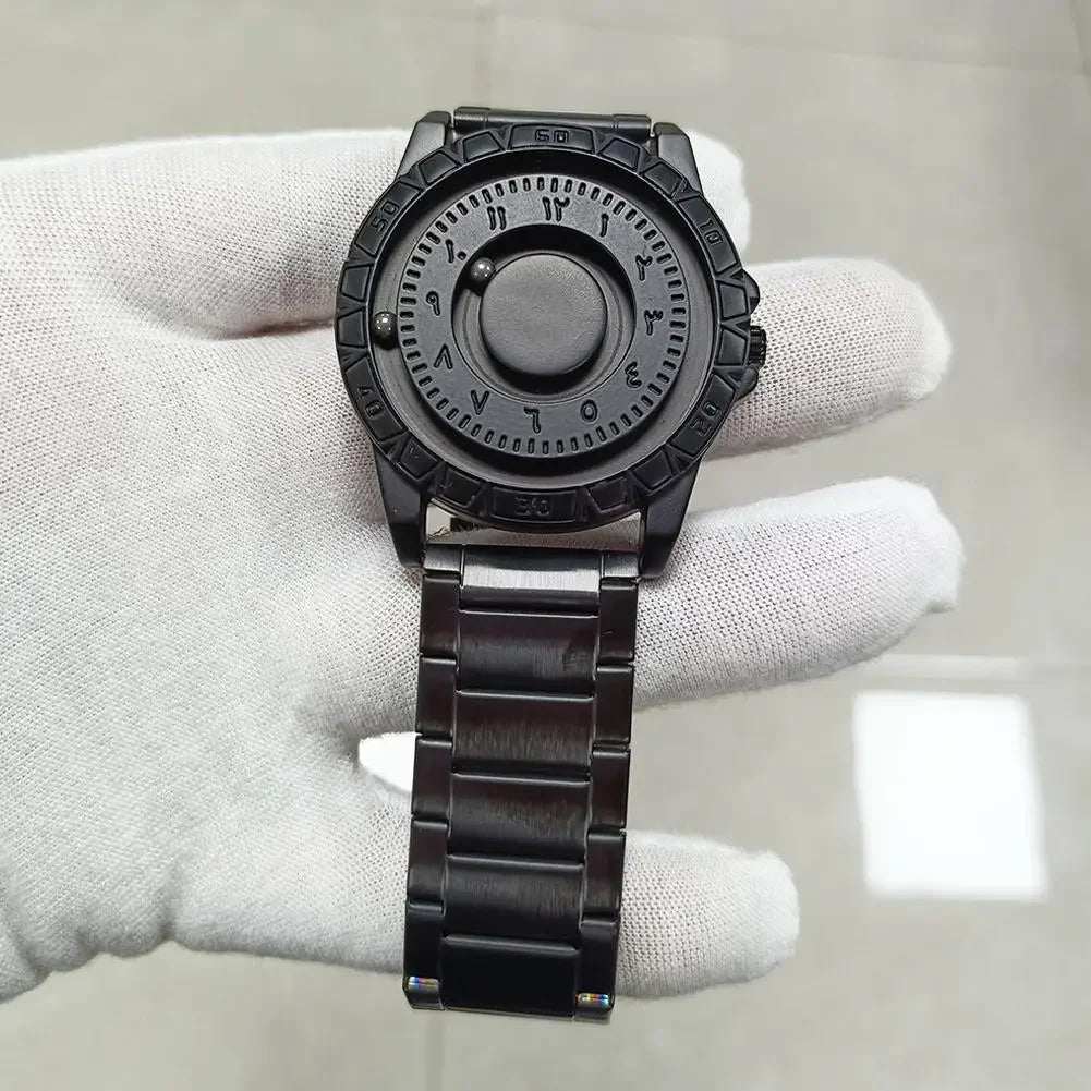 Minimalist Unisex Quartz Watch, Mirrorless Dial, Stainless Iron Beads Hands, Roma Numerals, Silicone Strap, Fashion Wristwatch Peaceful Pleasures Health and Wellness