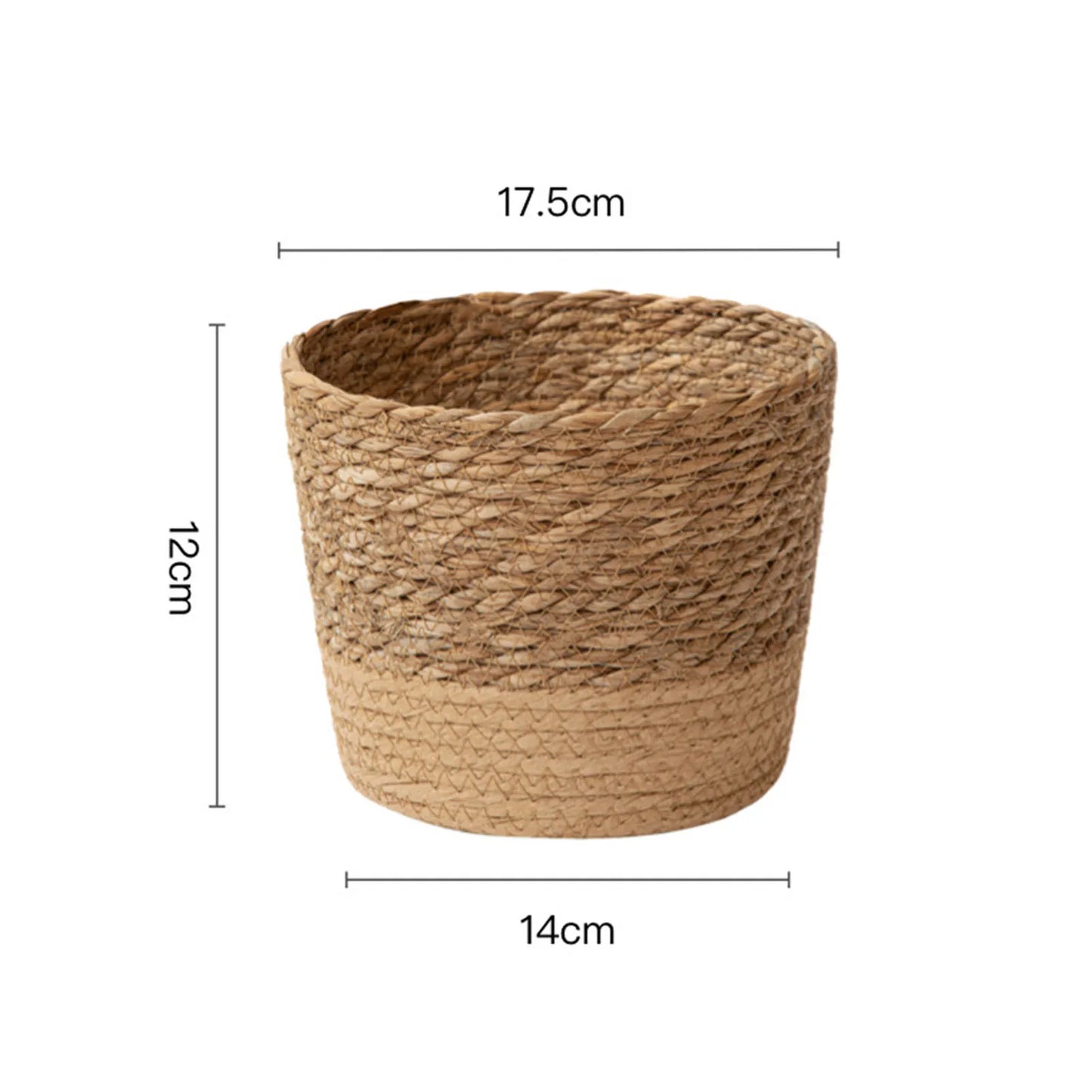Handmade Rattan Wicker Woven Planter Basket | Flower Pot Storage