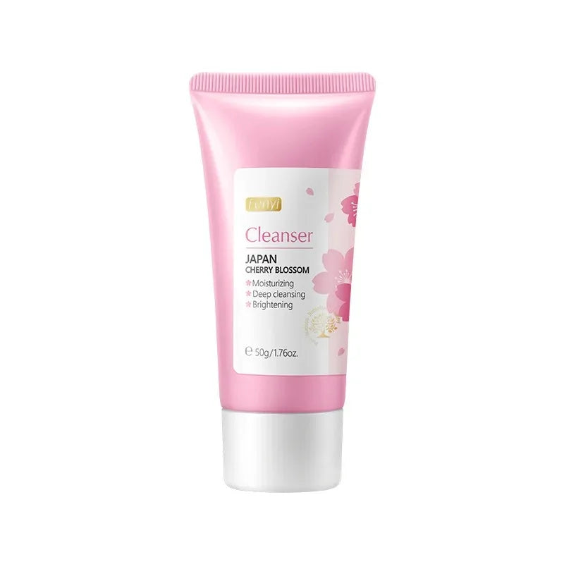 Vitamin C Facial Cleanser Skin Deep Cleansing Moisturizing Blackhead Removal skincare Face Wash Foam Face Cleanser Skin Care Peaceful Pleasures Health and Wellness Sakura