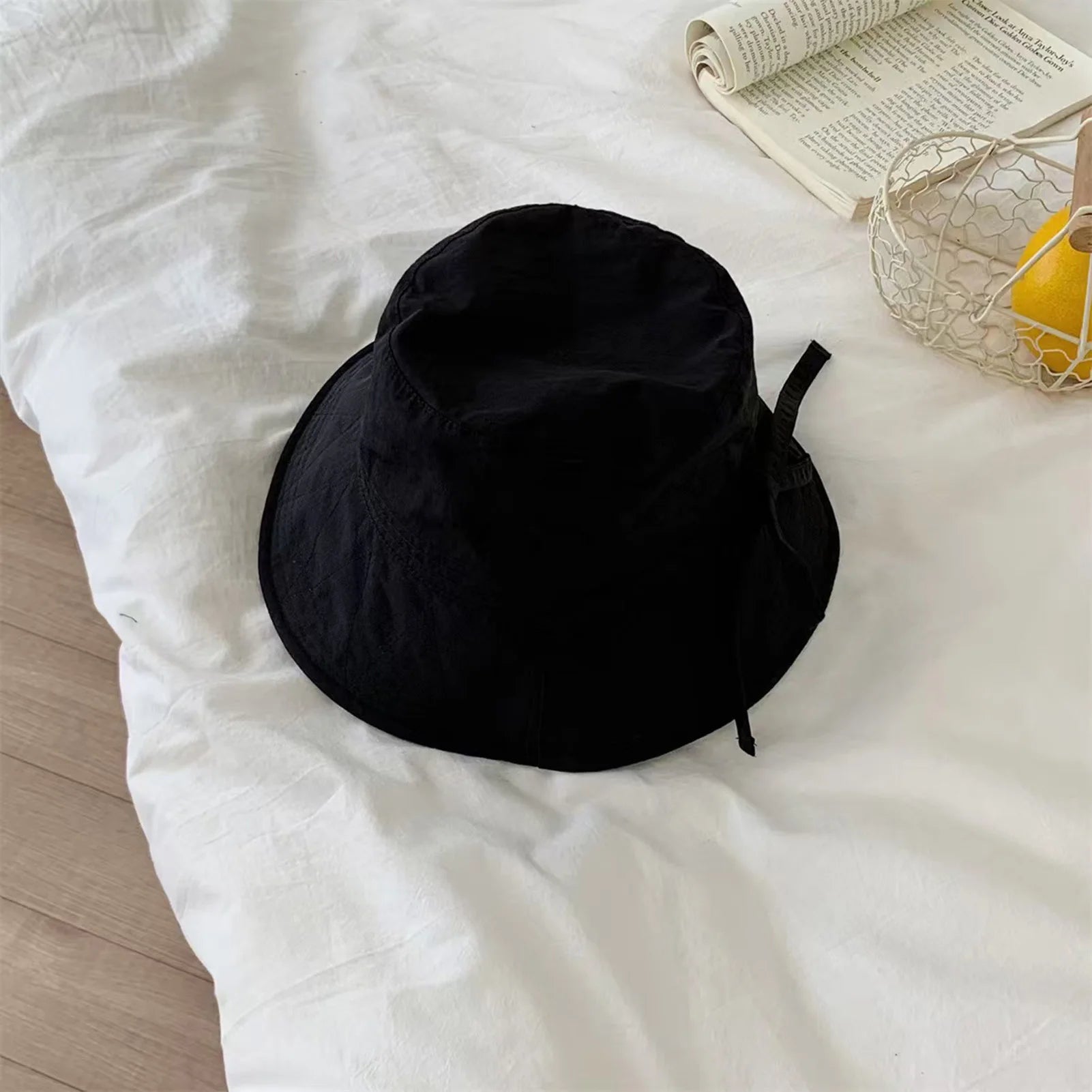 Summer Wide Brim Fisherman Hat Sun Protection Mountaineering Bucket Caps for Fishing Camping Traveling Peaceful Pleasures Health and Wellness