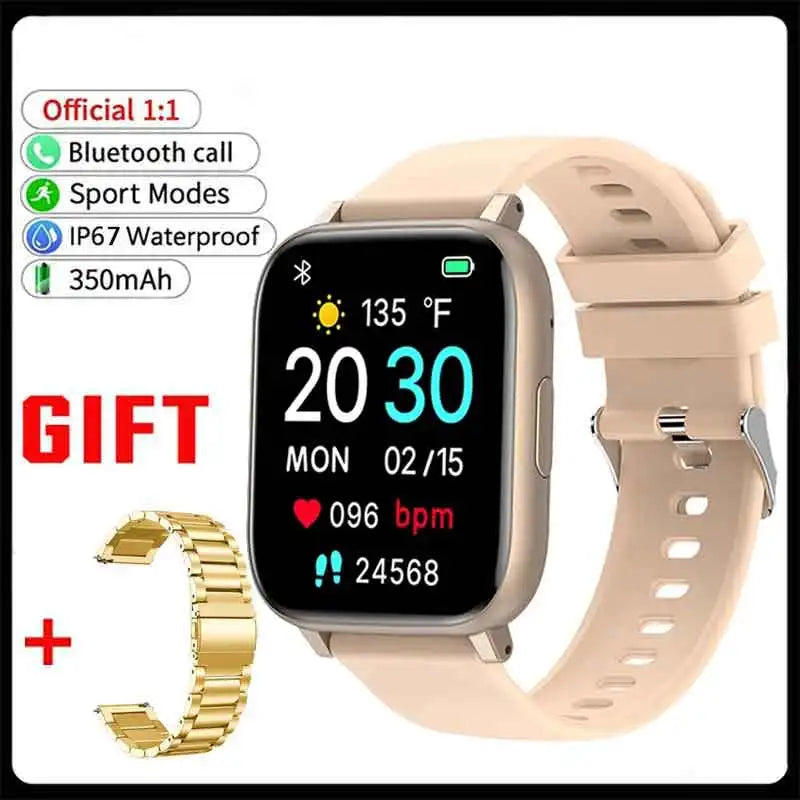 1.77" Touch Smartwatch – Heart Rate, SpO2 & Fitness Tracker