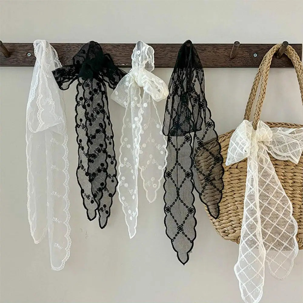 Lace Boho Hair Scarf & Bandana – Fairy Hair Tie for Women