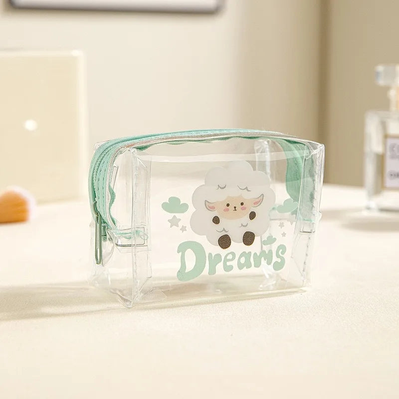 Cartoon Waterproof PVC Organizer Pouch | Cable & Coin Bag
