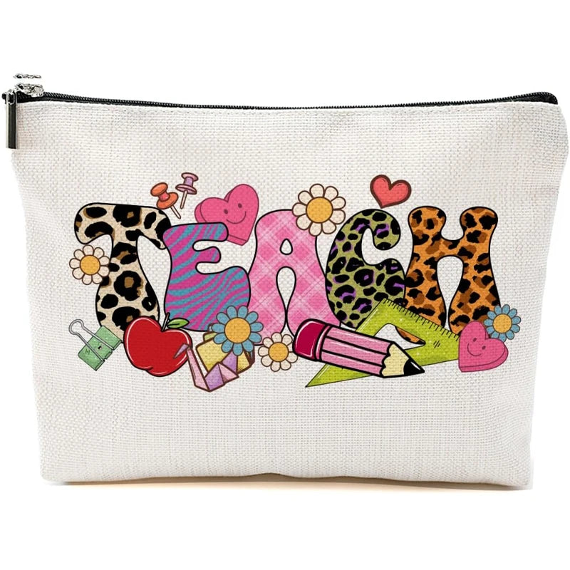 Funny Canvas Makeup Bag | Teacher, Graduation & Retirement Gift