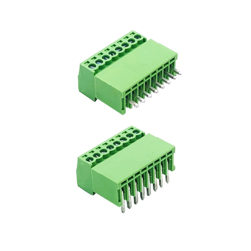 10pcs 2EDG-2.54mm Plug-in PCB Terminal Block with Small Pitch Straight Leg Bent Pin Seat 2P/3P/4P/5P/6P Peaceful Pleasures Health and Wellness