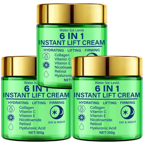 6-in-1 Collagen & Retinol Lift Face Cream – Day & Night Face Lift Cream Peaceful Pleasures Health and Wellness Blue 100g