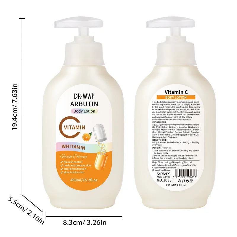 AHA Fruit Acid Body Lotion 450ml – Whitening & Moisturizing