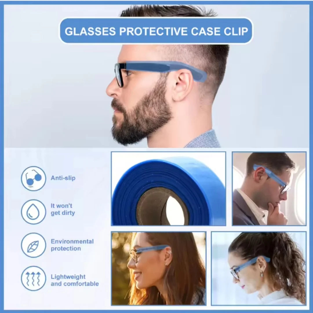 200ps/Box Salon Hairdresser Disposable Glasses Leg Sleeves Cover Hair Dye Tools Pro Hairdressing Eyeglasses Protector Accessory Peaceful Pleasures Health and Wellness