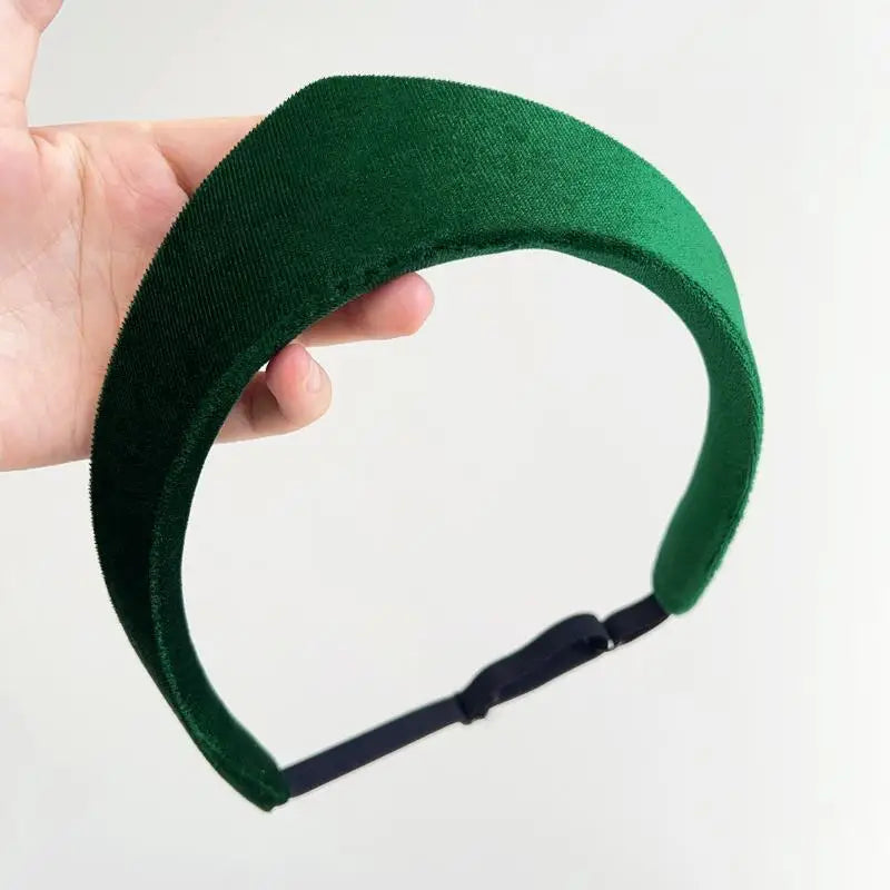 Crown Velvet Headband – Retro Hair Accessory for Women & Girls
