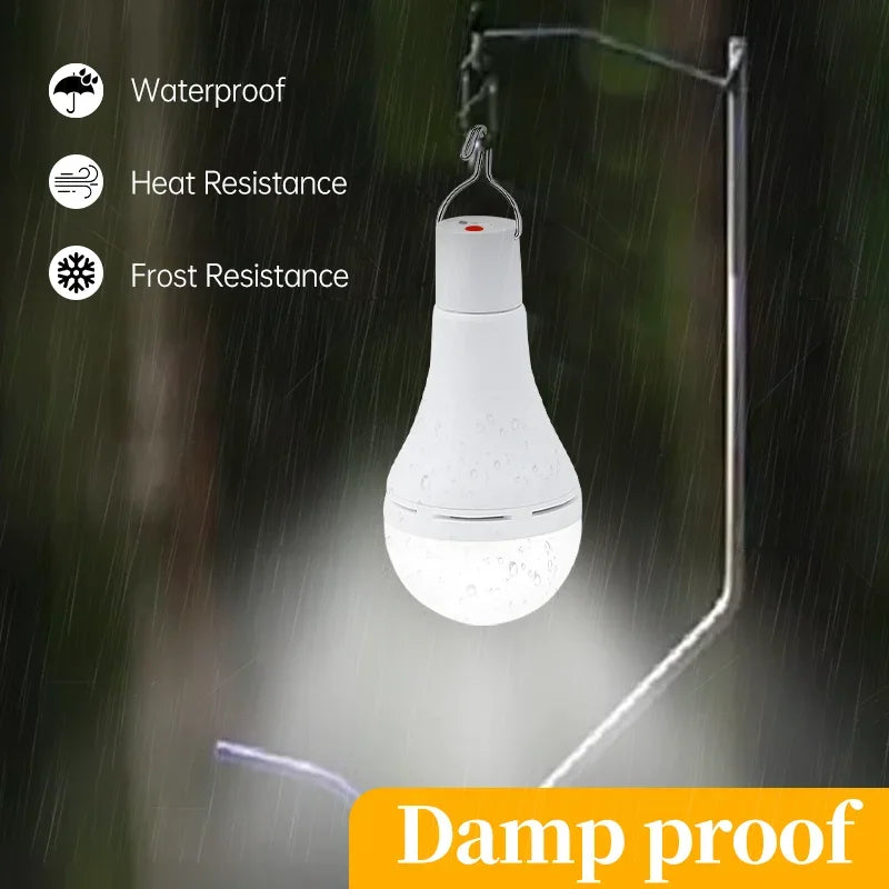 Solar Rechargeable Emergency Lamp USB Rechargeable Home Light Outdoor Campground Stand Light Wireless Remote Control Night Light Peaceful Pleasures Health and Wellness