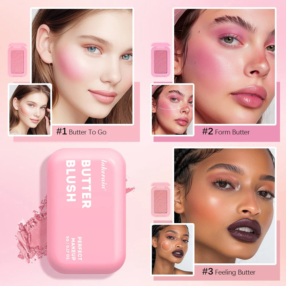 Matte Butter Bronzer Blush Powder – Waterproof, All Skin Tones