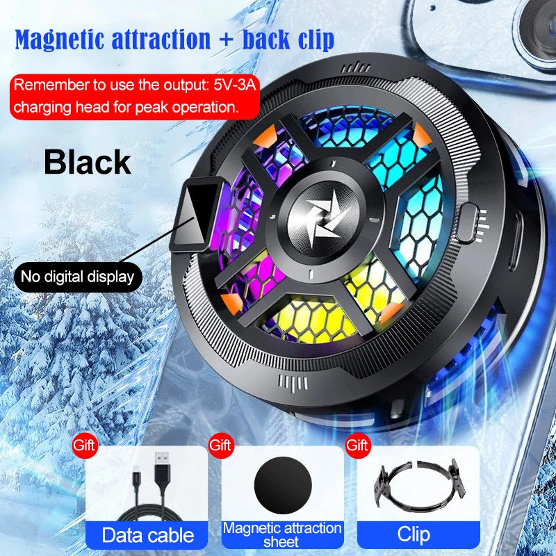Cooling Fan Mobile Phone Cooler Fan Processor Cooler Phone Gaming Phone Cooler For Games Phone Cooling Fan Cellphone Accessories Peaceful Pleasures Health and Wellness No display SL18
