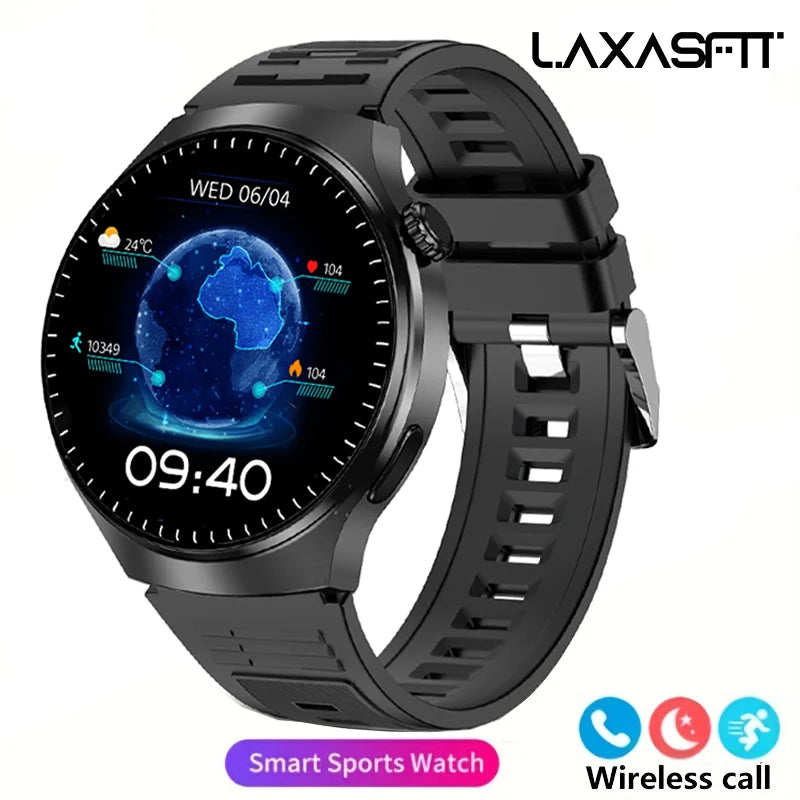 LAXASFIT Men's Smartwatch – Bluetooth Calling, HD Display