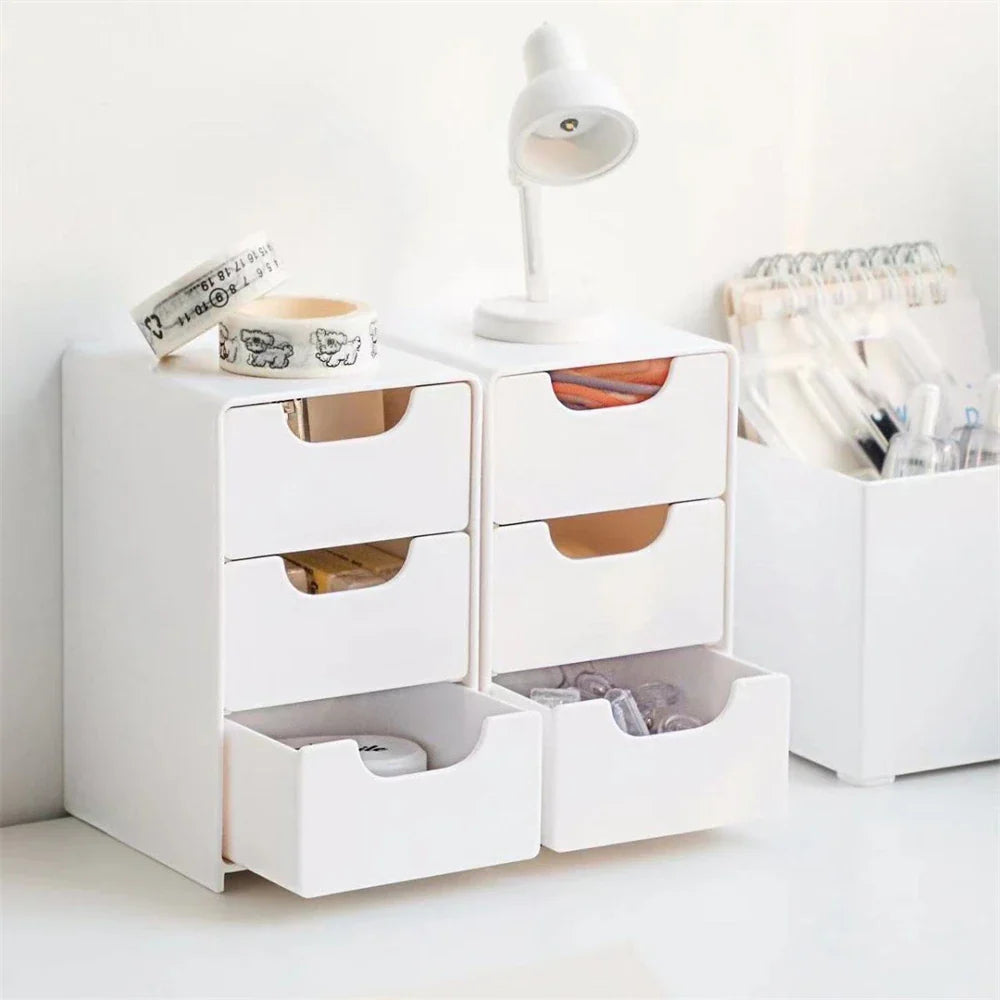 Mini 3-Tier Drawer Organizer for Desk, Jewelry & Cosmetics