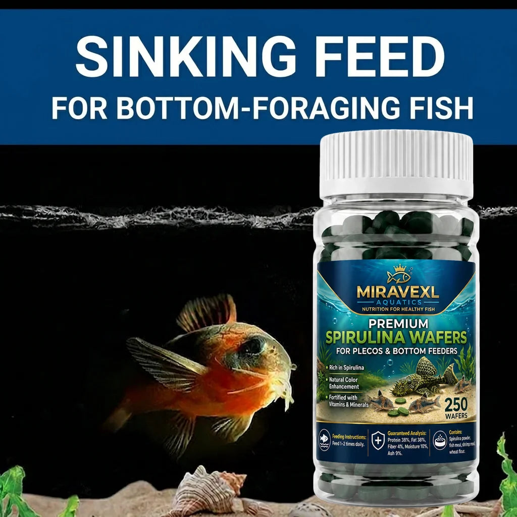 Spirulina Sinking Tablets – Aquarium Food for Plecos & Bottom Feeders