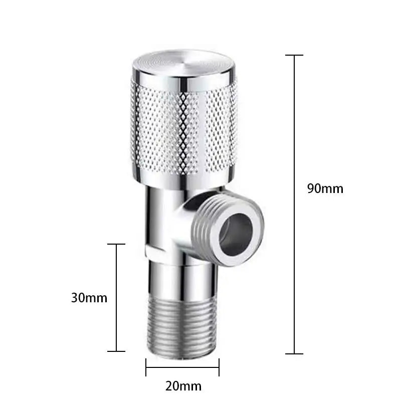 G1/2 Brass Triangle Stop Valve | Toilet, Faucet & Heater Shut-Off