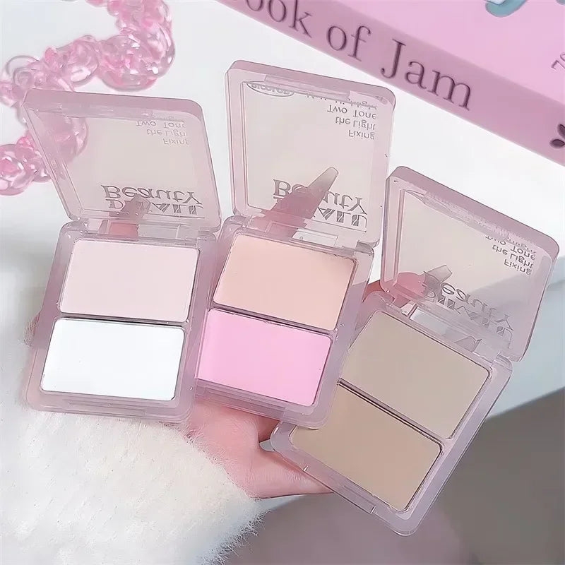 Two-Tone Contour & Highlight Powder Palette | Bronzer Makeup