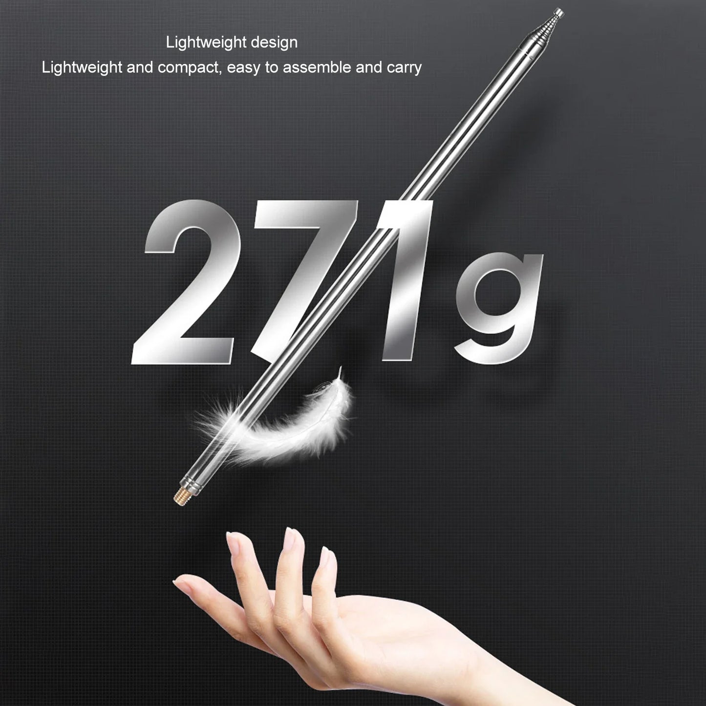 DIY Antenna Telescopic Replacement 5 6meter M10 Interface Stainless