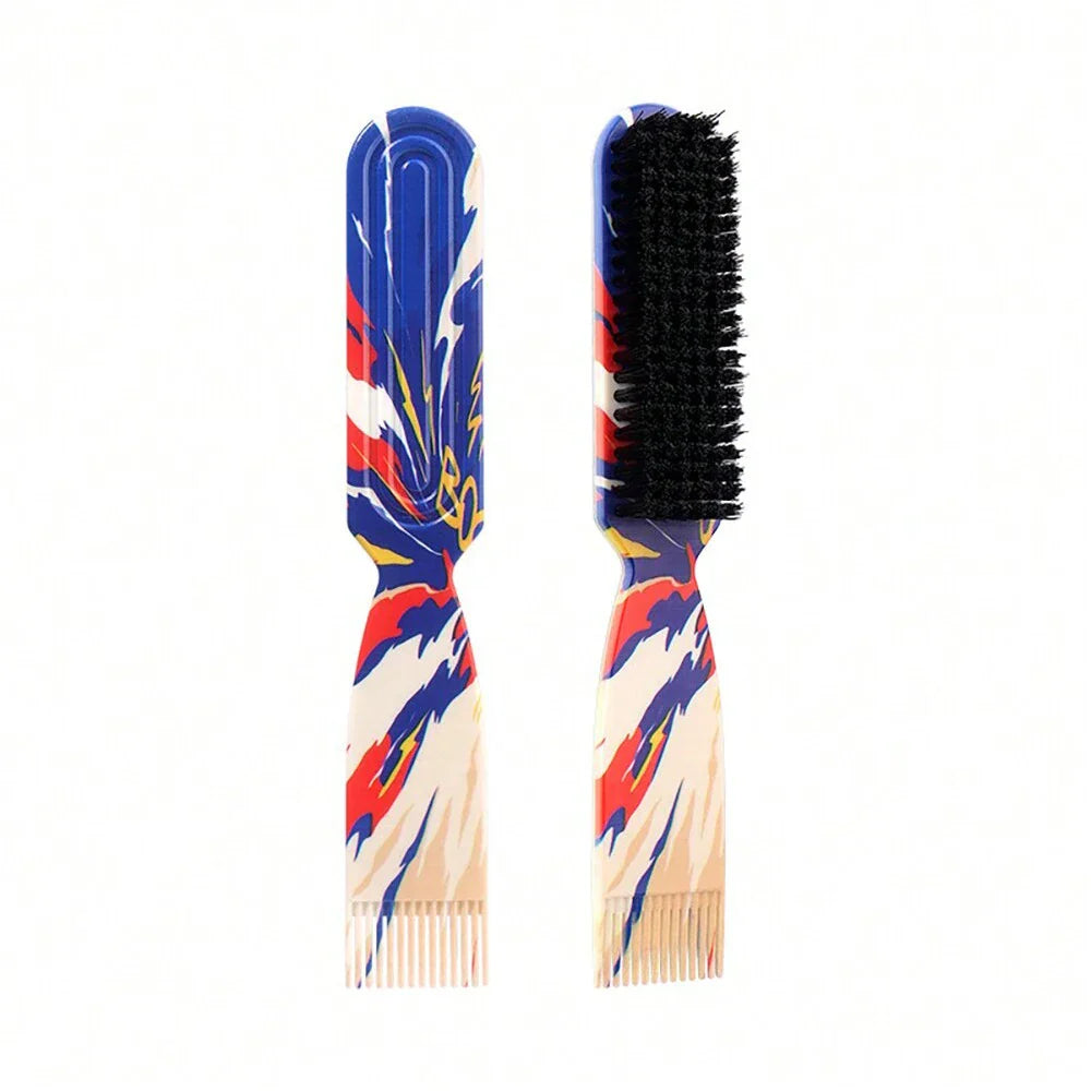 Retro Print Anti-Static Hair Comb – Men's Styling & Detangling