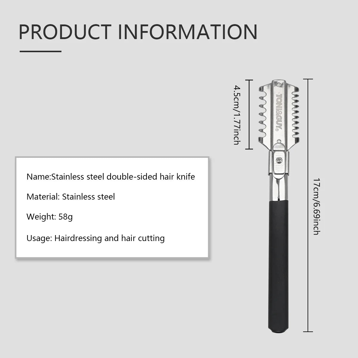 Barbershop Haircutting Double-Edge Razor Barber Stainless Steel Cutting Thinning Hair Shaver Pro Barber Styling Tool Accessories Peaceful Pleasures Health and Wellness
