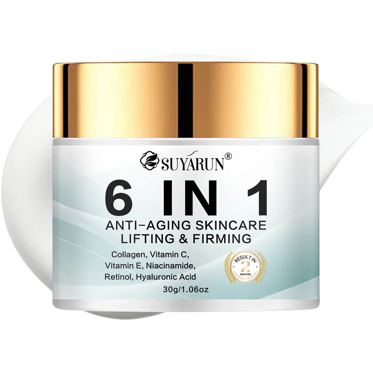 SUYARUN 6-in-1 Anti-Aging Face Cream | Collagen, Firm & Bright