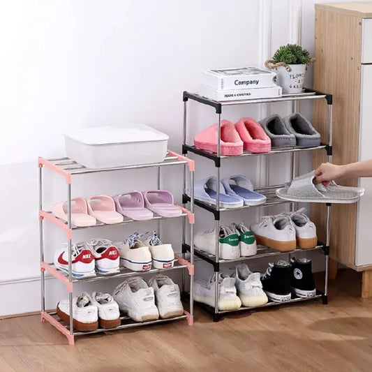 3/4 Shoe Rack Multi Layered And Space Saving Shoe Rack For Simple Household Storage And Storage Three And Four Layer Shoe Racks Peaceful Pleasures Health and Wellness