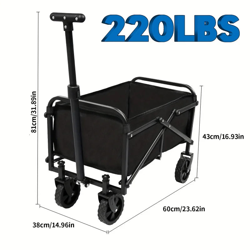 Foldable Foldable Handcart Foldable Car, Detachable Outdoor Portable Foldable Camping Vehicle 1 Heavy duty Practical Garden Hand Peaceful Pleasures Health and Wellness