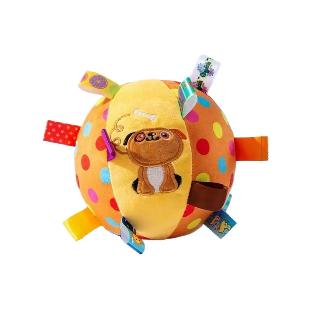 Interactive Plush Bell Ball Toy for Dogs – Chew, Play & Clean